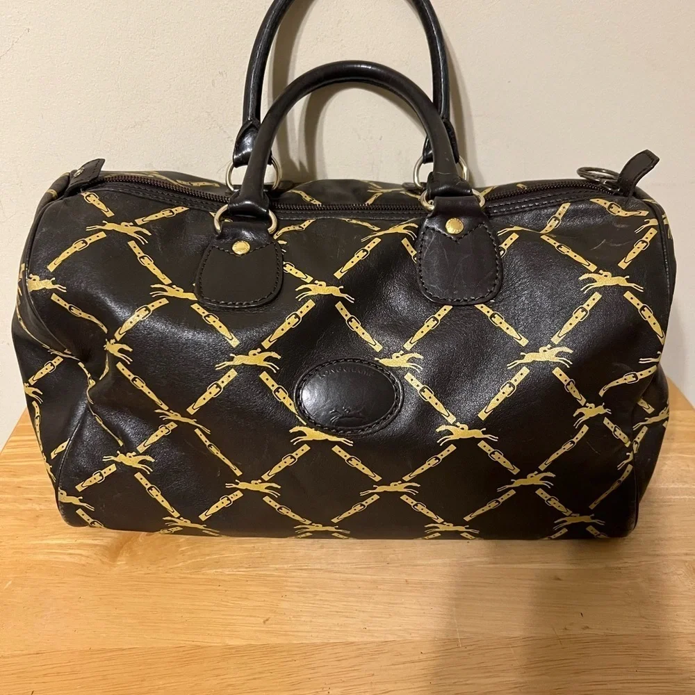 Longchamp Vintage Leather Satchel
